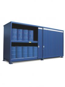 Stalen milieu-container, type 8-32-2-D niet-brandwerend