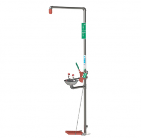 Hughes nooddouche met oog-/gelaatsdouche SD1885D - RVS