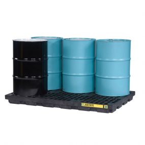 6-Drum EcoPolyBlend werkvloer - inhoud 276 ltr - 185x125x14cm