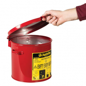 Kan voor olieachtig afval (handbediend) - 8ltr.