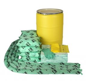 Chemicalien spill kit 150 ltr in waterdichte UN drum