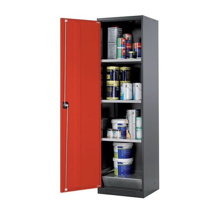 Chemicaliënkast, model CS.195.054 met draaideur 54,5 x 52 x 195cm