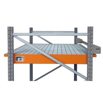 Stelling hang opvangbak (288 ltr.) gelakt - 215x125x14cm