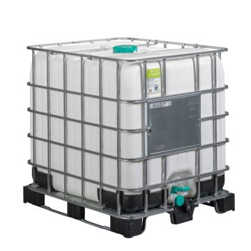 IBC container - 1000 ltr - FDA - Vulopening Ø150mm - combi pallet