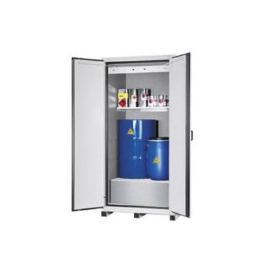 XL90.222.110 Brandwerende vatenkast, 90 min, met legbord en verzinkte lekbak, 110,5 x 101,5 x 222,5cm