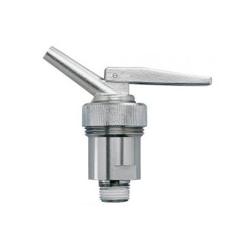 Veiligheids fijn doseerkraan van RVS staal met 3/4" schroefdraad