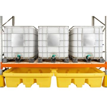 2-delige modulaire stelling lekbak (1100 ltr.) 320x130x52cm 