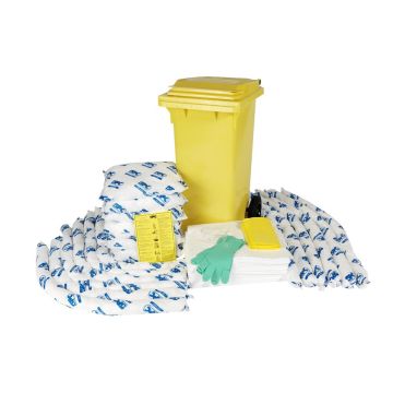 Olie Spill Kit Mobiel 120ltr. - Rolcontainer - Economy