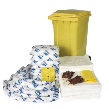 Oil Spill Kit Mobiel 240ltr. - Rolcontainer - Economy