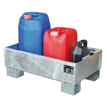Staal verzinkte lekbak (81ltr) - opvangbak - 90x80x22cm