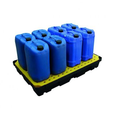 Kunststof lekbak (100ltr) - met rooster - 120x80x18cm