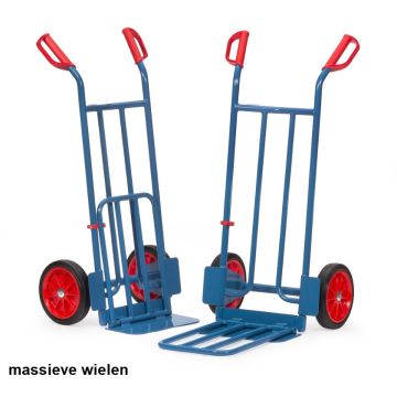 Stalen steekwagen opklapbaar, 250 kg. draagvermogen