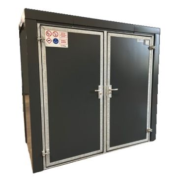 Gasflessenberging brandwerend (60min.) - 12 x 50 ltr gasflessen