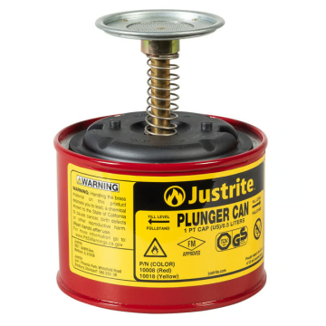 Justrite Veiligheidsplunjerkan - 0,5ltr.