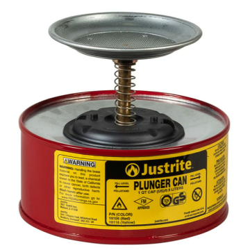 Justrite Veiligheidsplunjerkan - 1,0ltr.