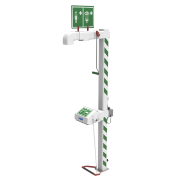 Hughes verwarmde combinatiedouche met gesloten ABS oogdouche EXP-AH-5GS/45G