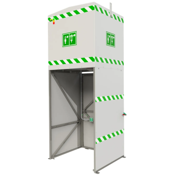 Hughes 1500L veiligheidsdouche met tank en dompelverwarming