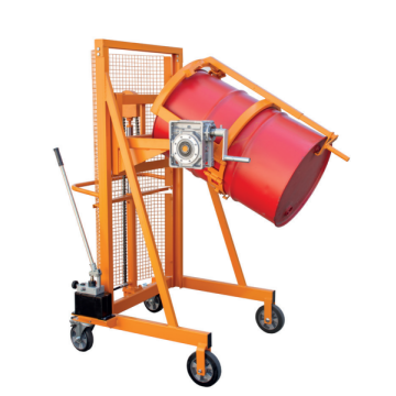 Vatenlifter & vatenkantelaar stalen/kunststof vat - hydraulisch