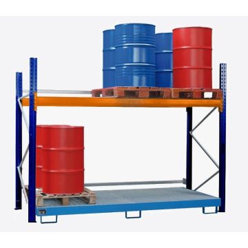 Palletstelling voor max. 12x 200 liter vaten (hoogte 200cm)