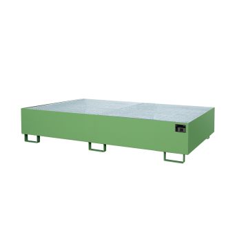 Stelling rek opvangbak (674 ltr.) met rooster - 265x130x30cm