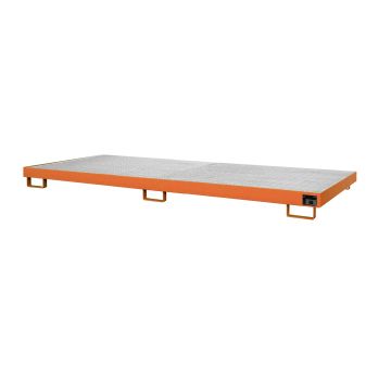 Stelling rek opvangbak (240 ltr.) met rooster - 325x130x19cm