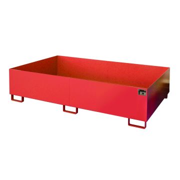 Stelling rek opvangbak (1115 ltr.) gelakt - 215x130x50,5cm