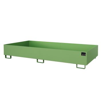 Stelling rek opvangbak (674 ltr.) gelakt - 265x130x30cm