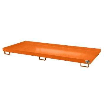Stelling rek opvangbak (240 ltr.) gelakt - 325x130x19cm