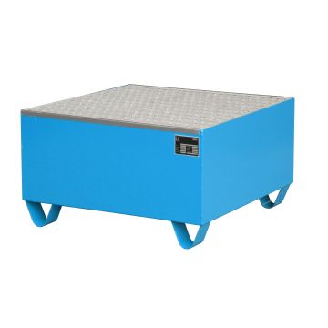 Stalen gelakte lekbak (221ltr) - met rooster - 80x80x46cm