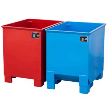 stalen afvalcontainers, vaste stoffen - 0,3 m3 en 0,8 m3